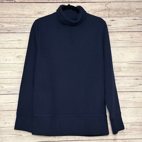 NWT Banana Republic Navy Turtleneck Sweater Medium - Picture 1 of 6